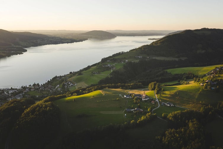 Panoramabild Steinbach am Attersee